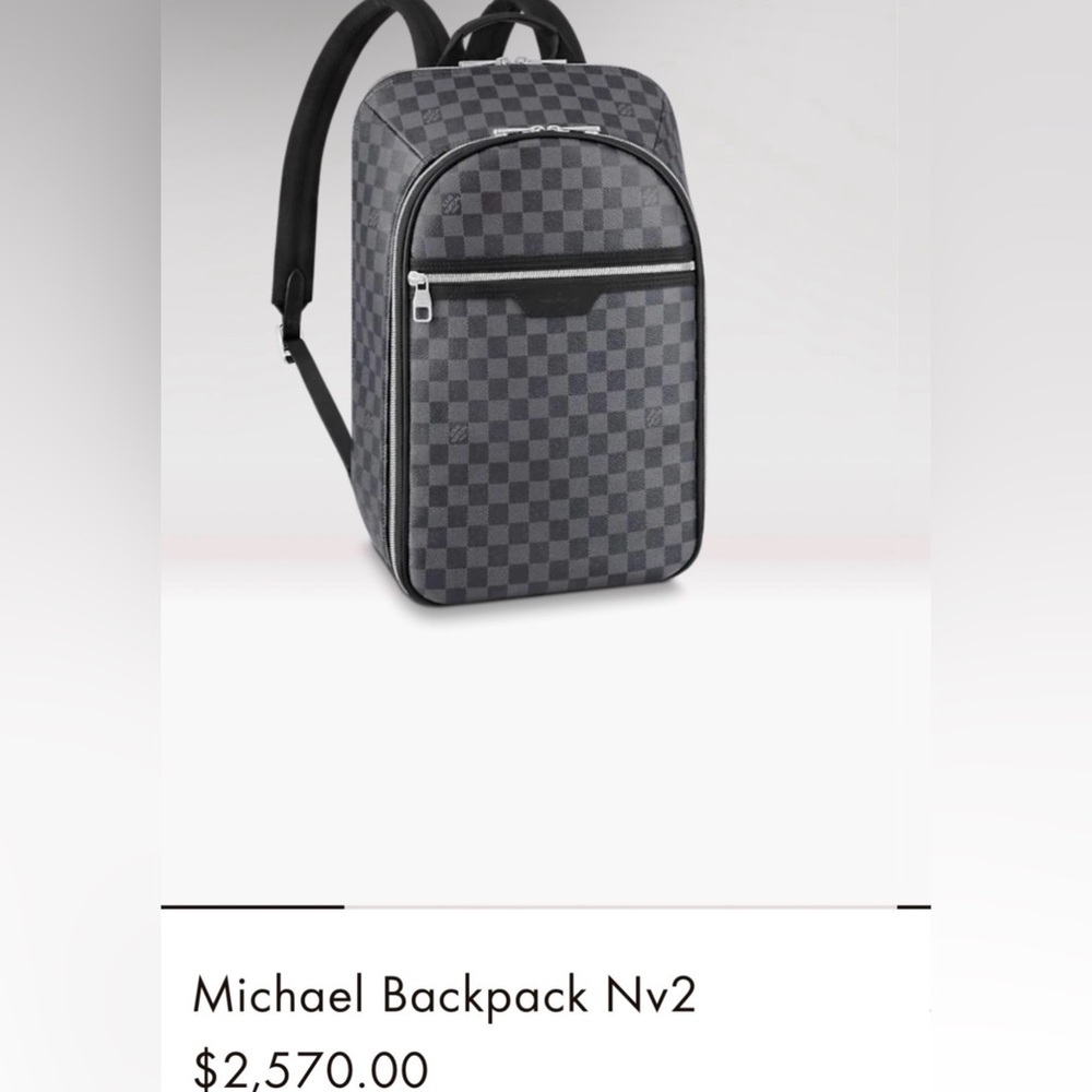 Louis Vuitton backpack.